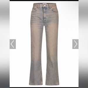 Re/Done 70s Loose Flare Tinted Blush Jeans